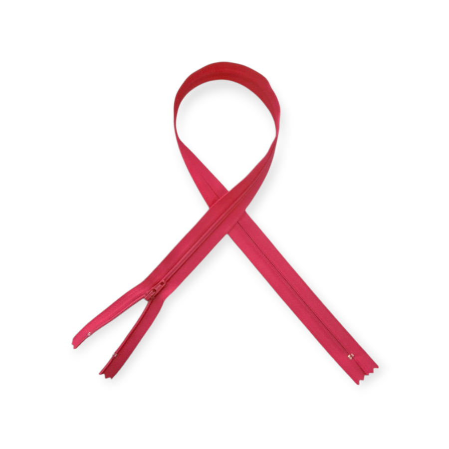 YKK Nylon Zip 60cm DK Cerise