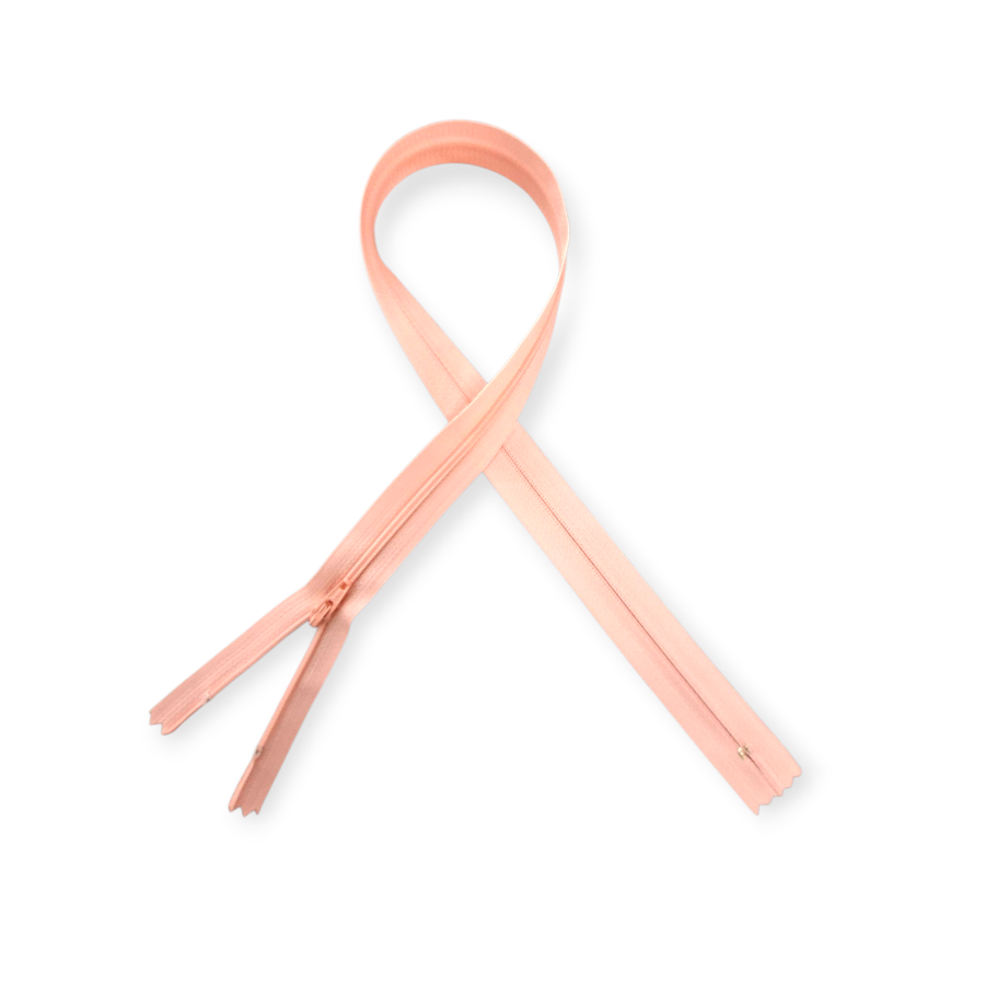 YKK Nylon Zip 60cm Peach