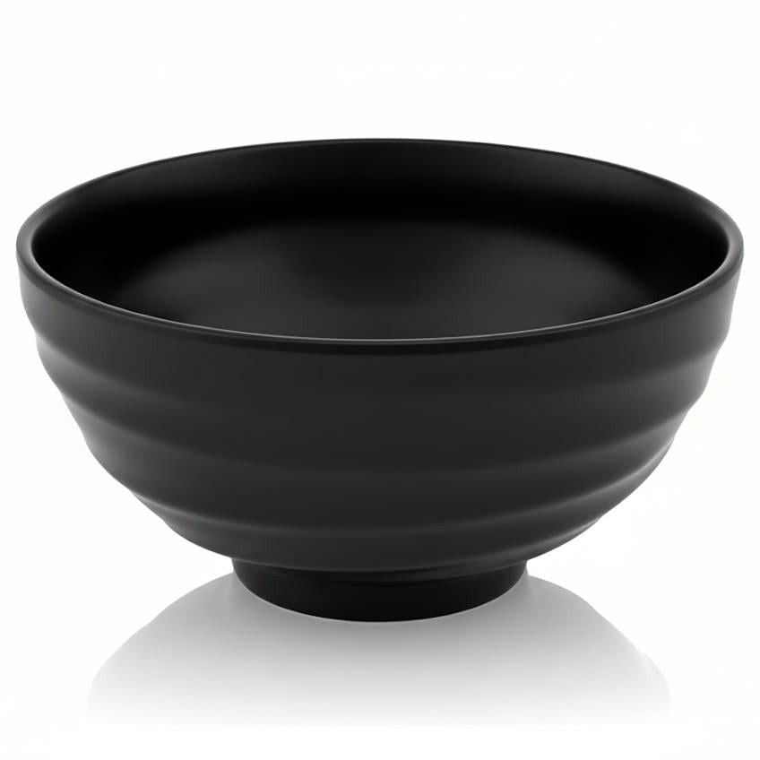Goreme  Melamine Termostar Unbreakable Matte Bowl 19cm Black/White GRM-432.