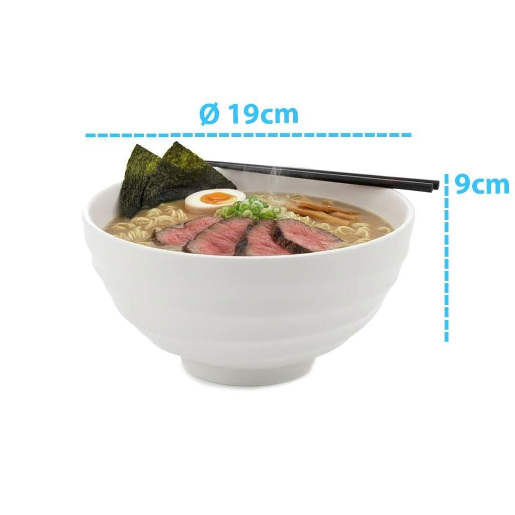 Goreme  Melamine Termostar Unbreakable Matte Bowl 19cm Black/White GRM-432.