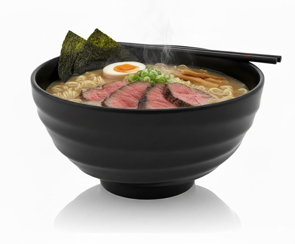 Goreme  Melamine Termostar Unbreakable Matte Bowl 19cm Black/White GRM-432.