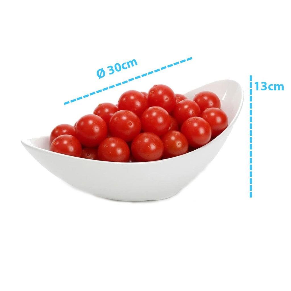 Goreme Melamine Termostar Gondola Presentation Serving Bowl Black/White GRM-503.