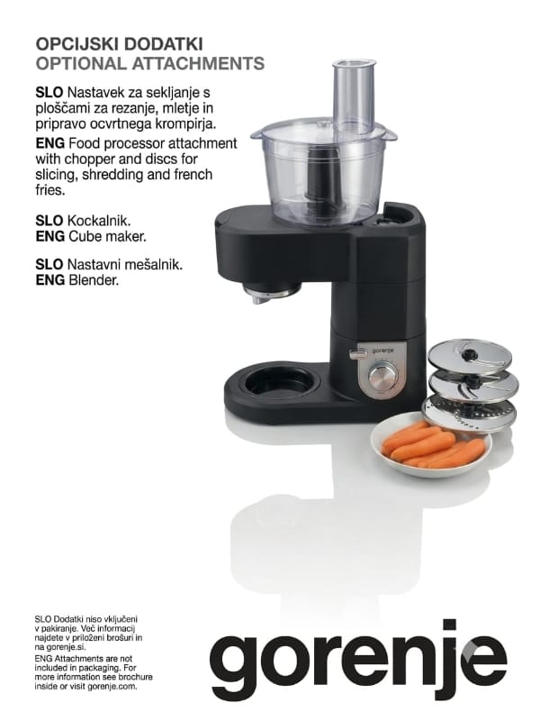Gorenje Gorenje MMC 1500 BK Kitchen Machine