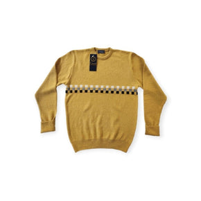 Grant Jersey Grant- 52483 Lambwool Colour Block Ochre (7674251739225)