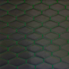 Bently Vinyl Car Fabric Black / Green 150 cm