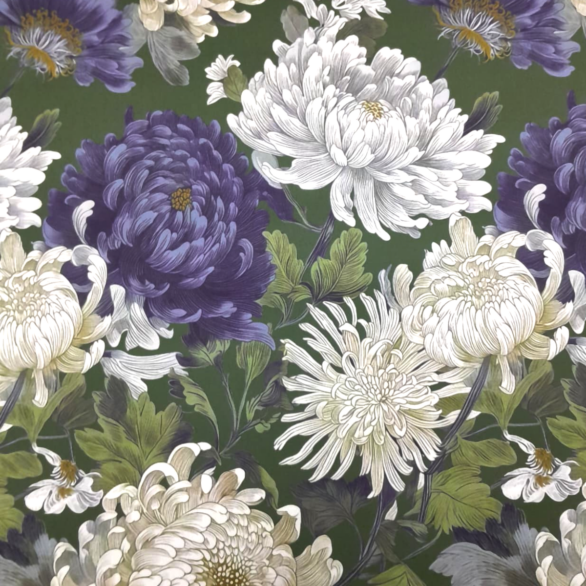 Fabric Printed Mini Matt Peonies 140 cm.