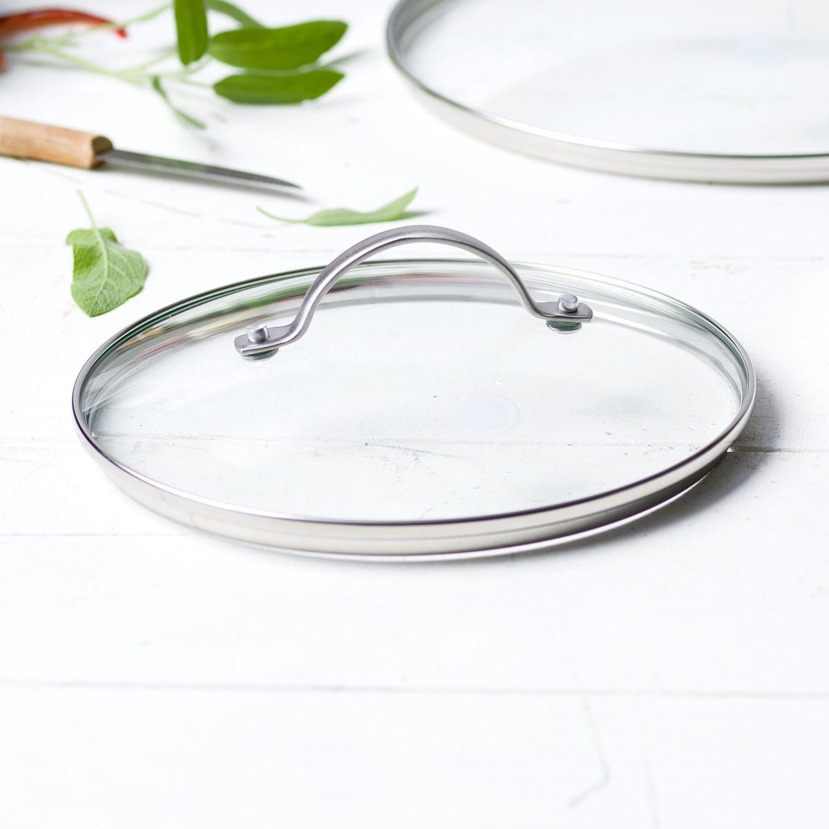 GREENPAN FRYING PAN GreenPan 24cm Cambridge Glass Lid CW000086-005 (7612260024409)