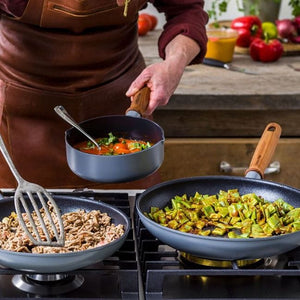 GREENPAN FRYING PAN GreenPan Mayflower Pro 9pc Non-Stick Ceramic Cookware Set CC005411-001 (7504331636825)