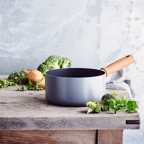 GREENPAN FRYING PAN GreenPan Mayflower Pro Non-Stick 18cm Saucepan with Lid CC005401-001 (7534335950937)