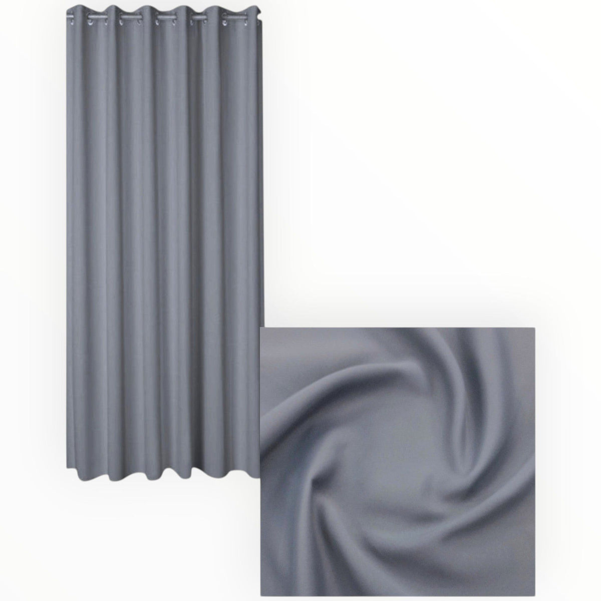 Fabric Woven Blockout Grey 280 cm