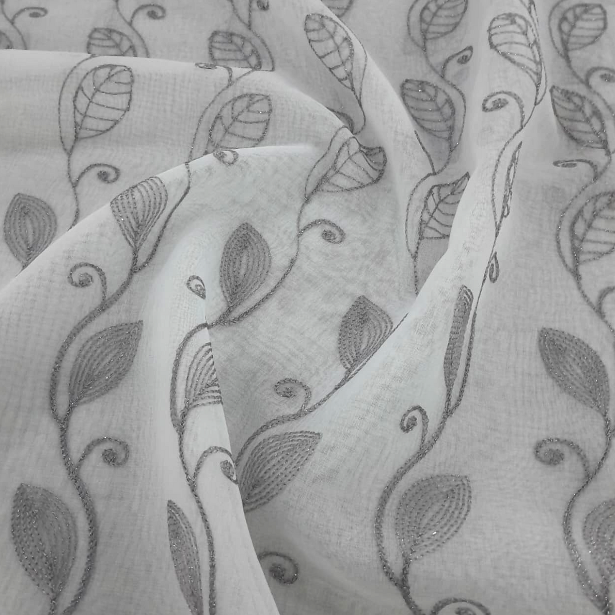 Fabric Embroidery Voile Floral 1 280 cm
