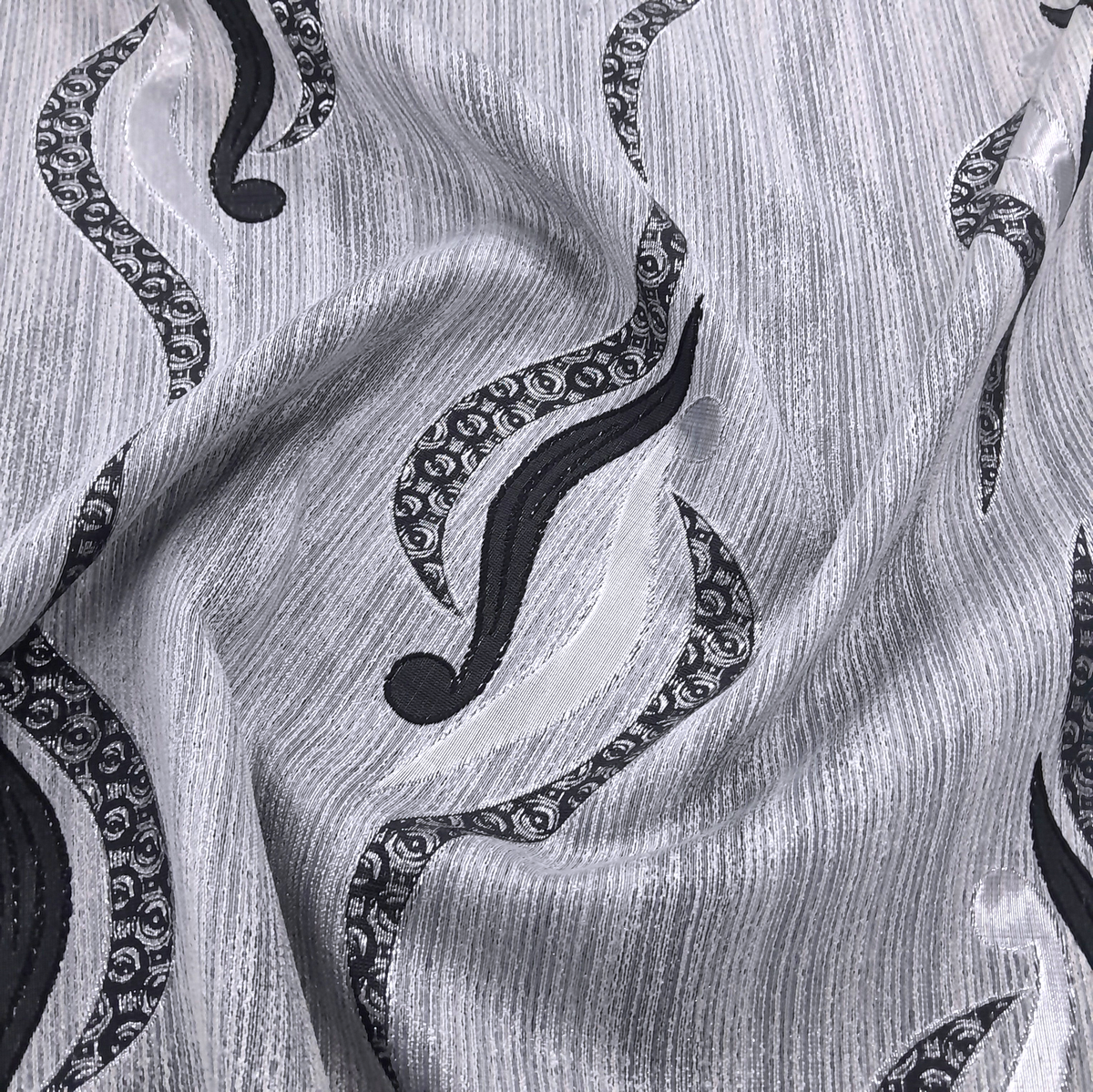 Fabric Turkish Curtain Swirl Stripe 280 cm.