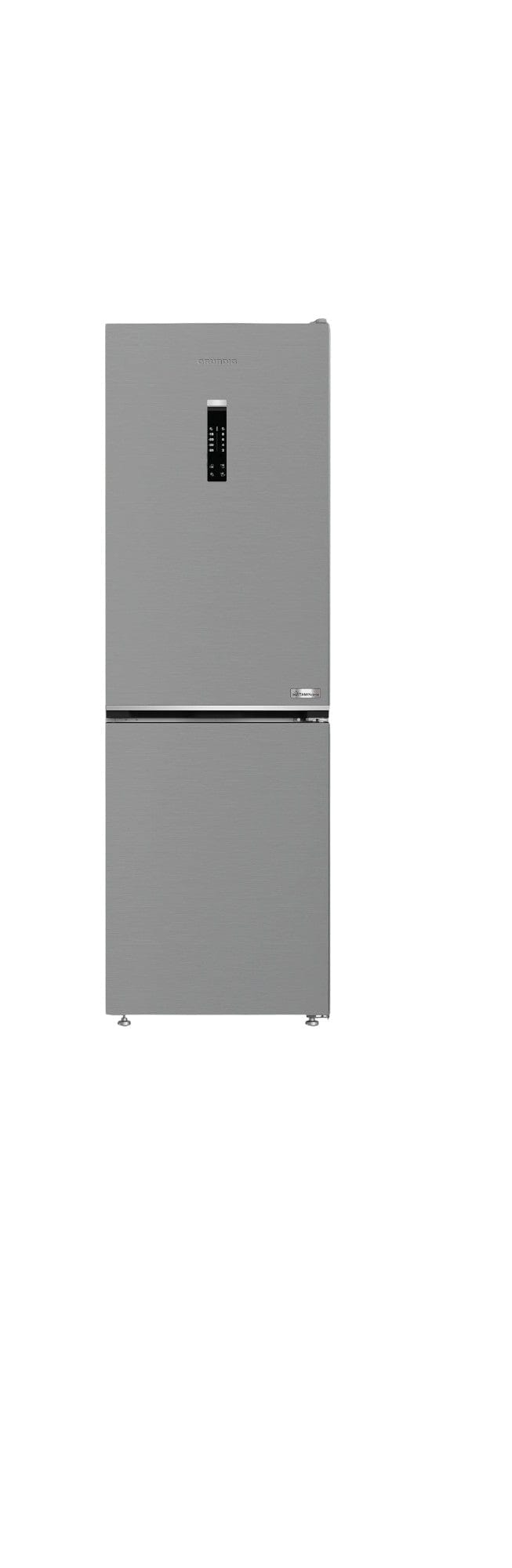 Grundig Fridge/Freezer Grundig 60cm Pearl Steel Fridge Freezer GKPN 46820 XP