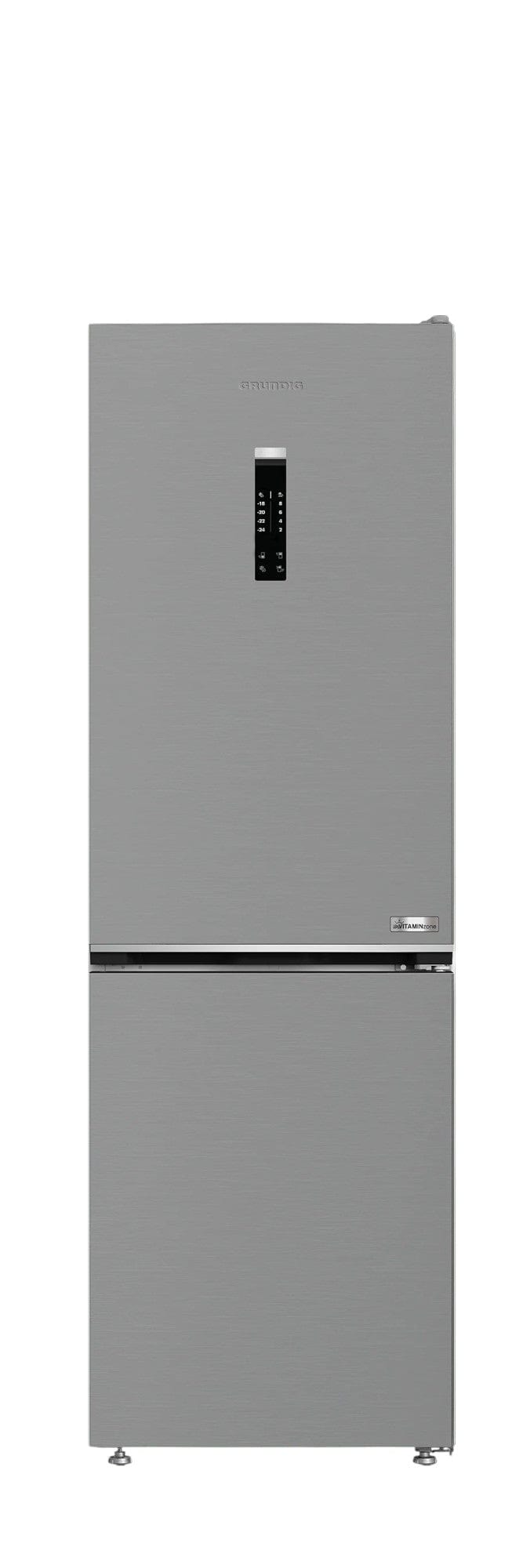 Grundig Fridge/Freezer Grundig 60cm Pearl Steel Fridge Freezer GKPN 46820 XP
