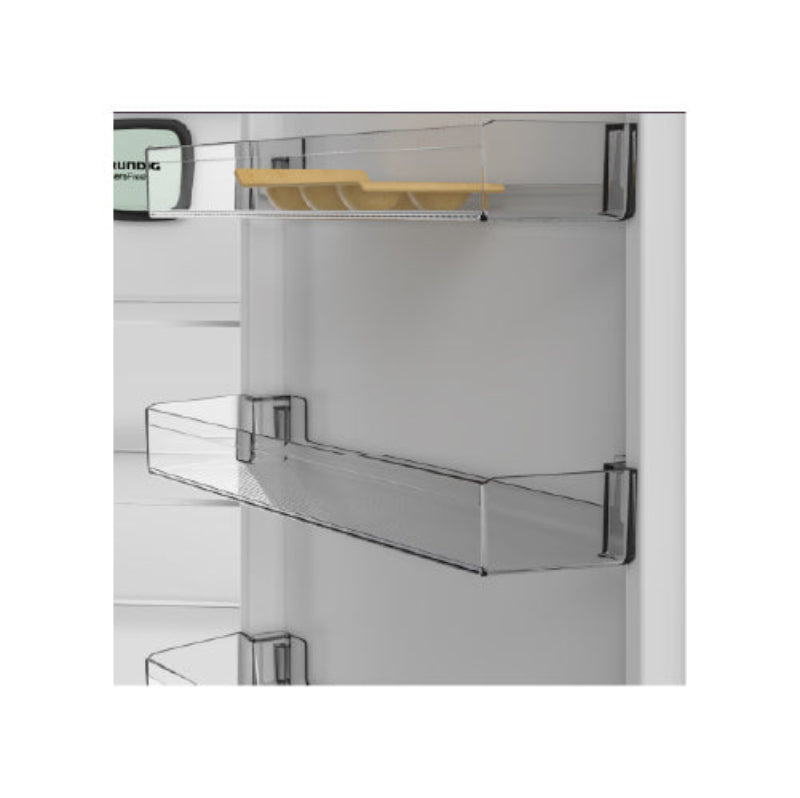 Grundig Fridge/Freezer Grundig 60cm Pearl Steel Fridge Freezer - GKPN46820XP