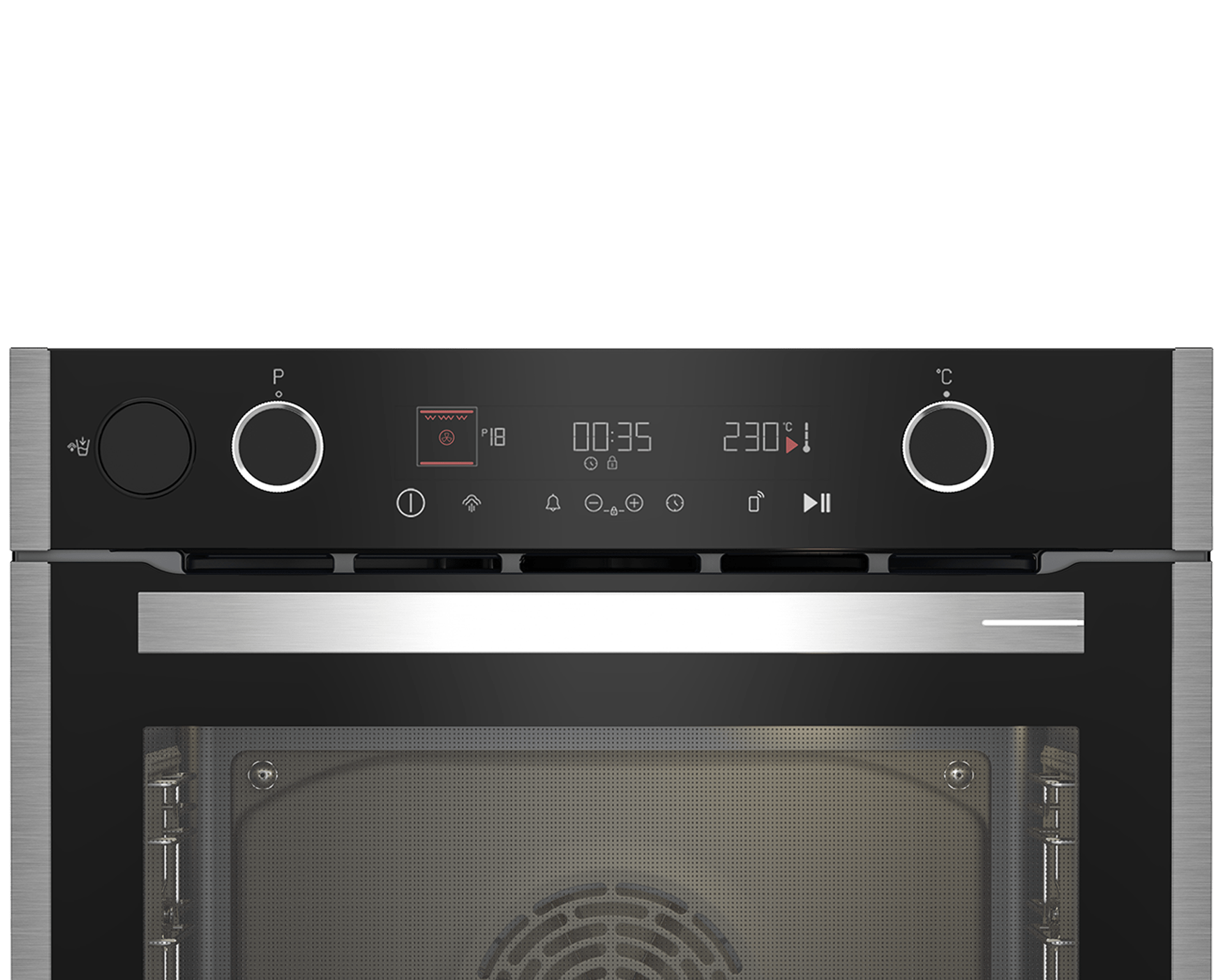 Grundig Oven Grundig 60cm  HotAero Pro Built-In Oven GEBD19401BHI