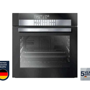 Grundig Ovens Grundig 60cm Black Steam Assist Electronic Multifunction Oven GEBD47000B (7156453146713)