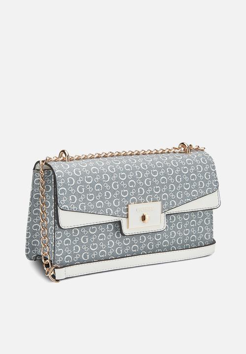 Guess Handbag Guess Alysa Convertible Crossbody - Denim