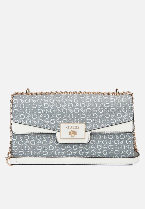 Guess Handbag Guess Alysa Convertible Crossbody - Denim