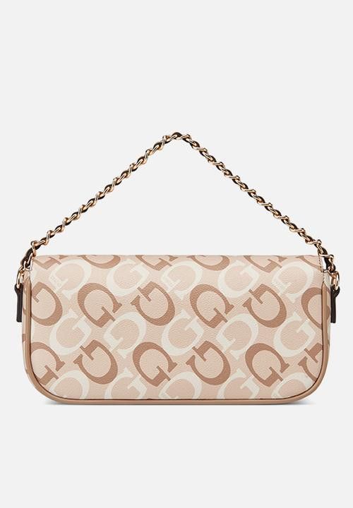 Guess Handbag Guess Daisee Crossbody Flap Caramel Multi JG971120