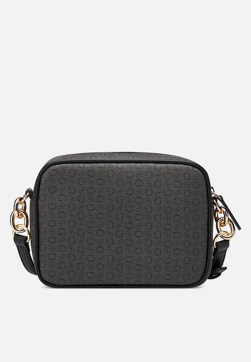 Guess Handbag Guess Devlon Camera Crossbody Bag - Coal