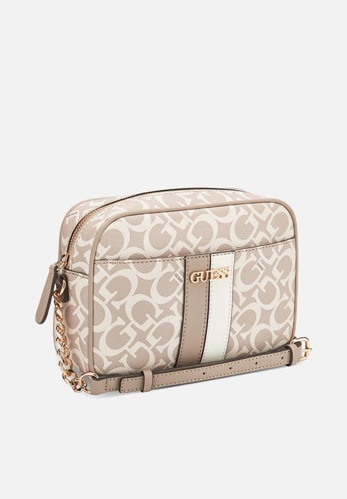 Guess Handbag Guess Kerry Mini Crossbody Top Zip-Caramel JG970870