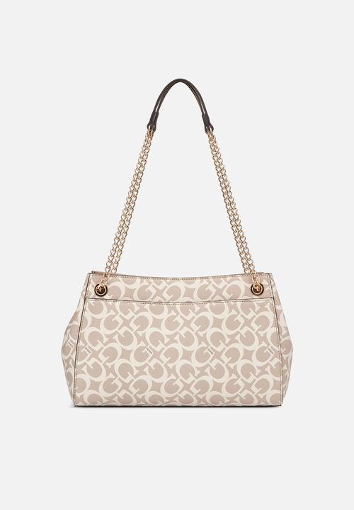 Guess Handbag Guess Kerry Satchel-Beige