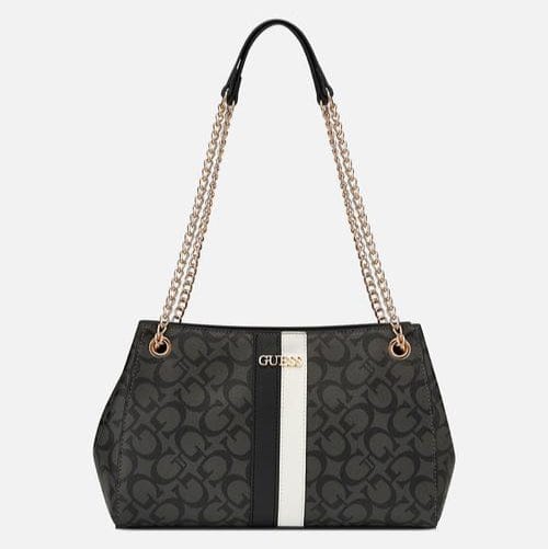 Guess Handbag Guess Kerry Satchel-Coal