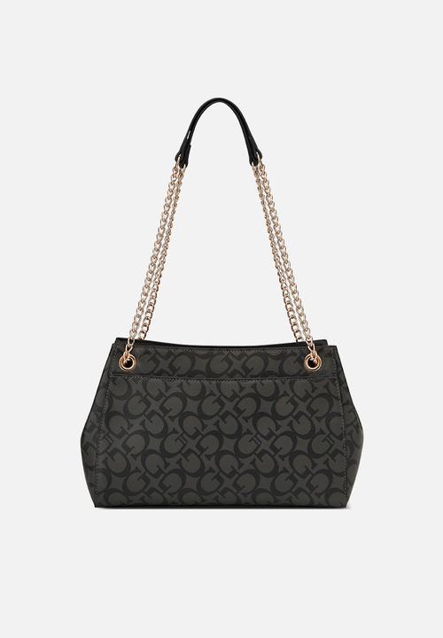 Guess Handbag Guess Kerry Satchel-Coal