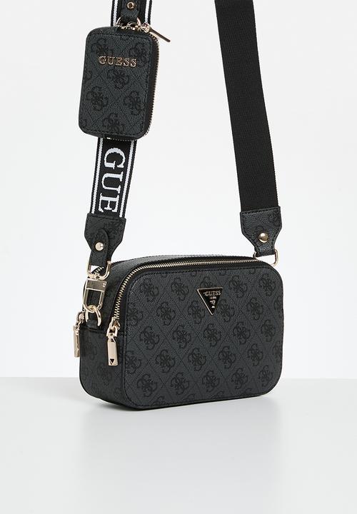 Guess Handbag Guess Latona II Camera Crossbody Coal Logo SG869113