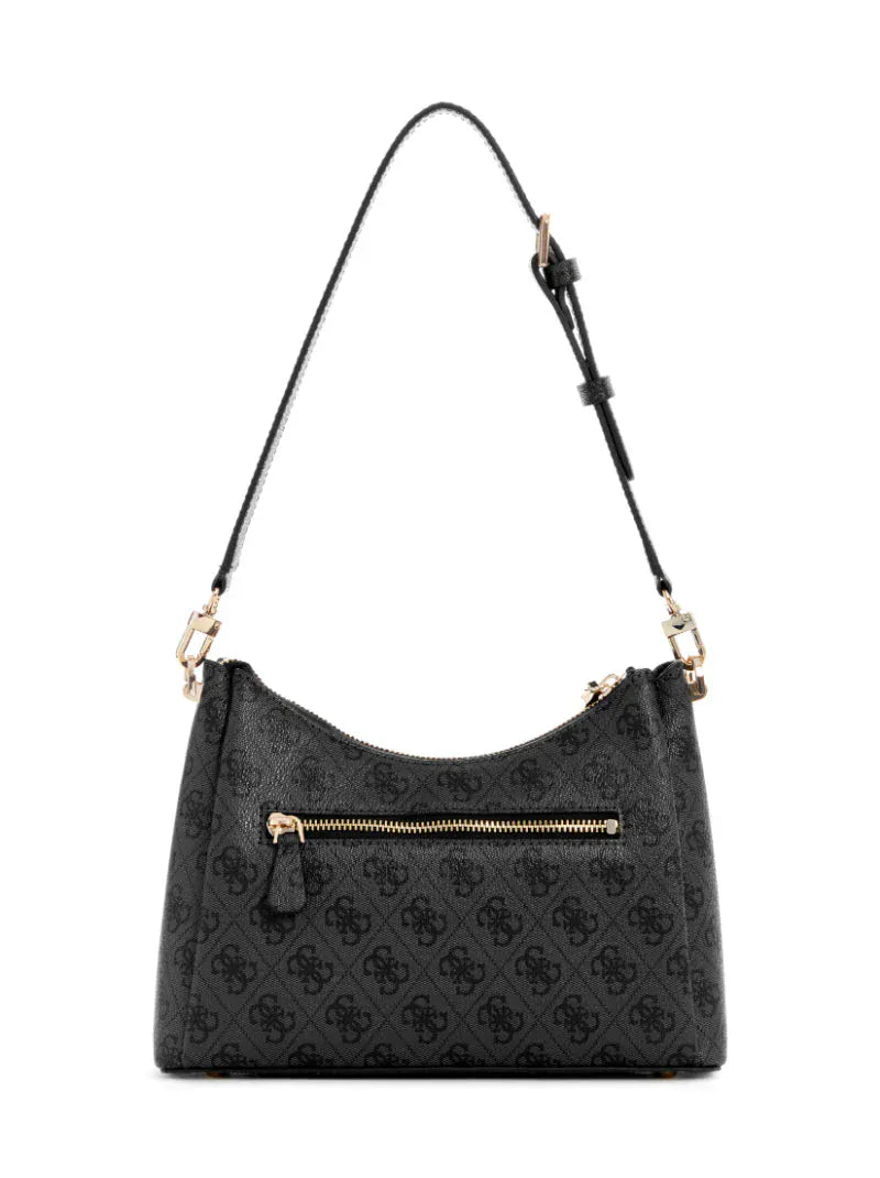 Guess Handbag Guess Meridian II Shoulder Bag Coal Logo SG697416