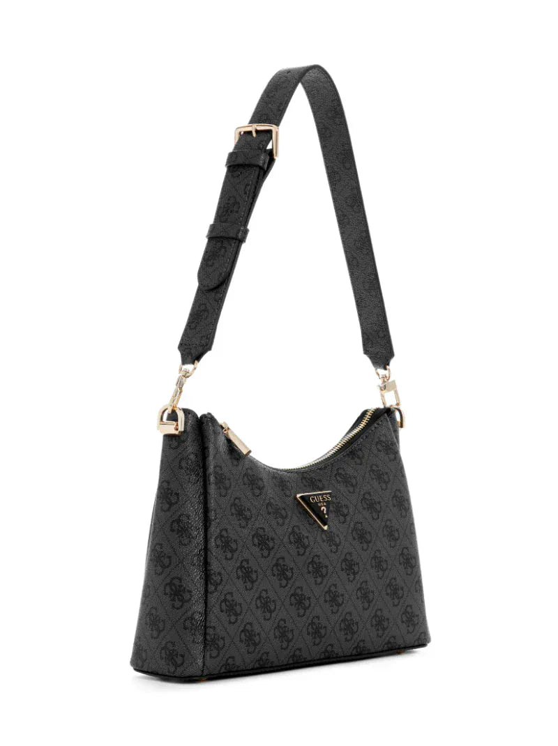 Guess Handbag Guess Meridian II Shoulder Bag Coal Logo SG697416