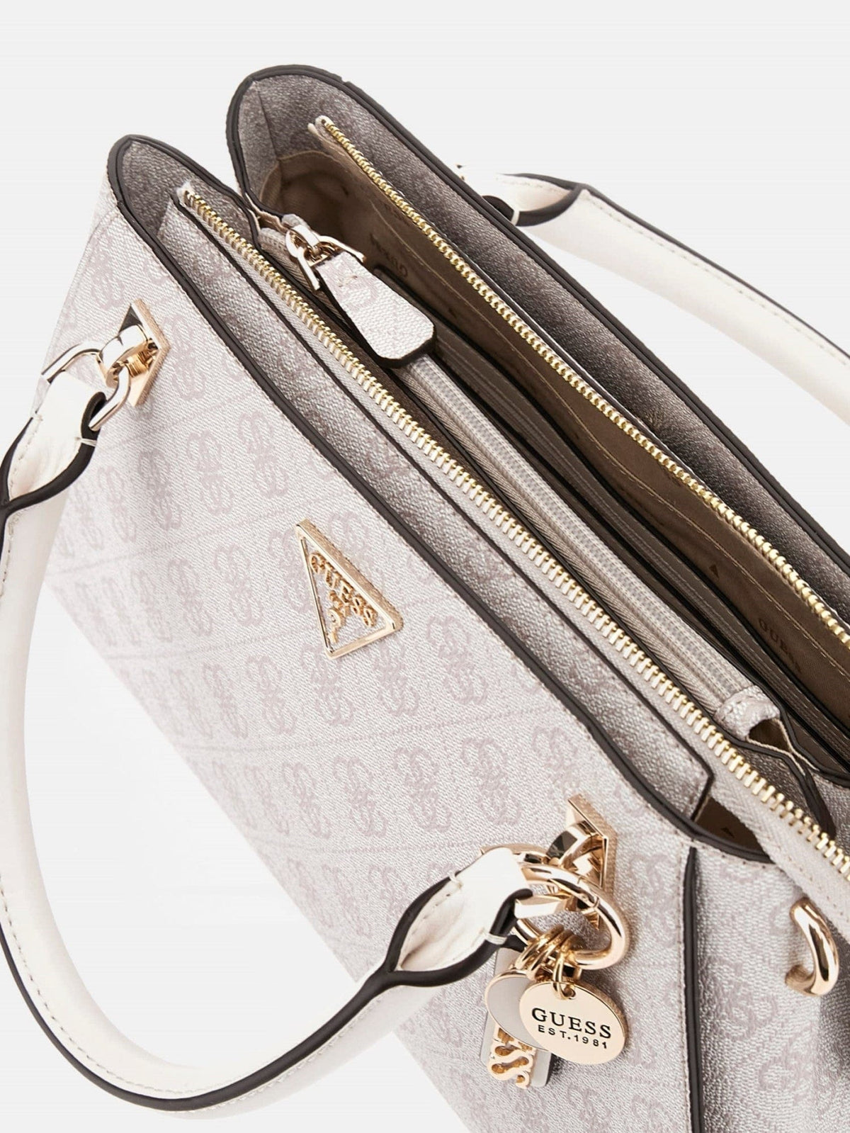 Guess Handbag Guess Noelle 4G Logo Luxury Satchel