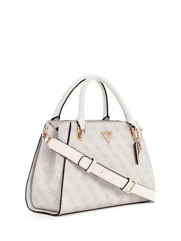 Guess Handbag Guess Noelle 4G Luxury Satchel Dove Logo BD787907