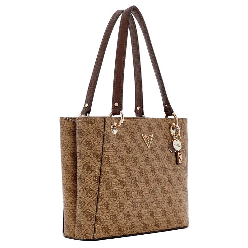 Guess Handbag Guess Noelle II Logo Small Tote Latte/Brown BG967224