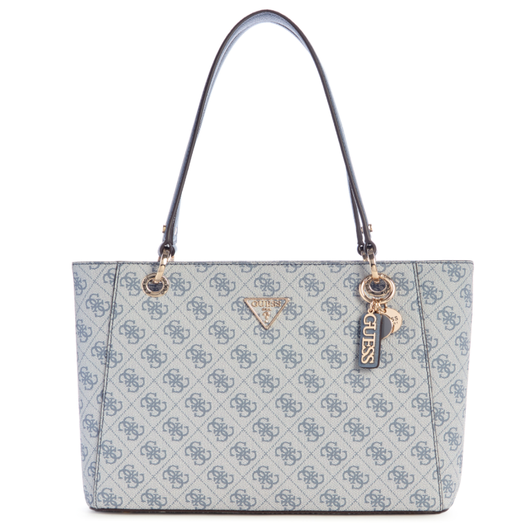 Guess Handbag Guess Noelle II Small Tote Bag Slate Logo BG967224