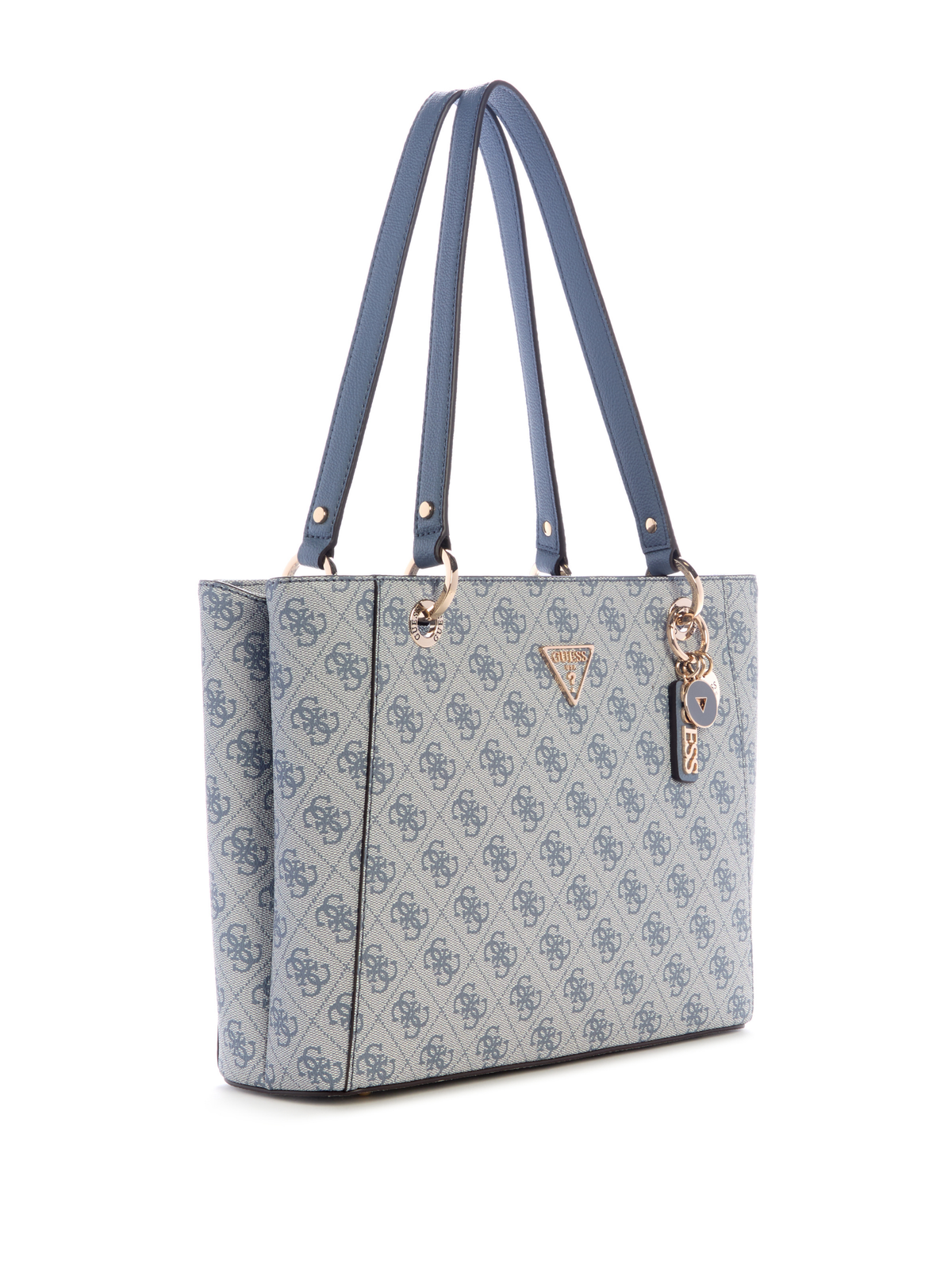 Guess Handbag Guess Noelle II Small Tote Bag Slate Logo BG967224