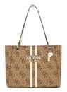 Guess Handbag Guess Noelle II Tote Latte Logo OS967224