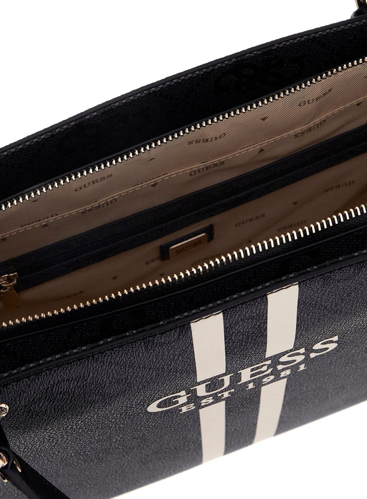 Guess Handbag Guess Noelle ll Coal Logo Tote Bag OS967224