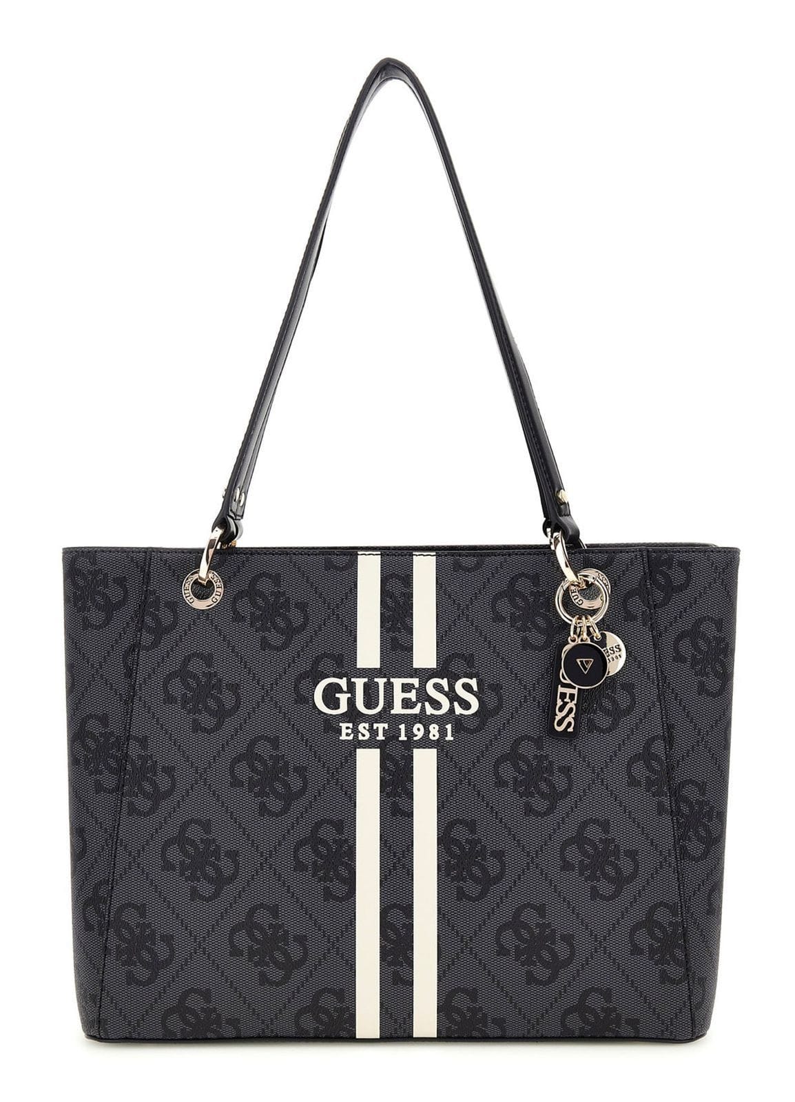 Guess Handbag Guess Noelle ll Coal Logo Tote Bag OS967224