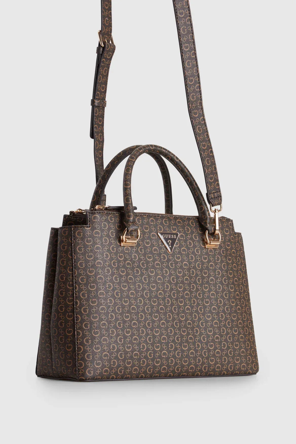 Guess Handbag Guess Phyllis Tote Bag Brown