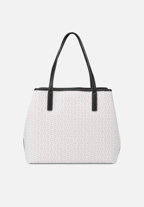 Guess Handbag Guess Portini Trap Tote - Cream