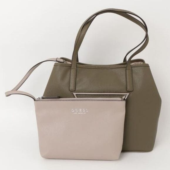 Guess Handbag Guess Portini Trap Tote Olive SF985624
