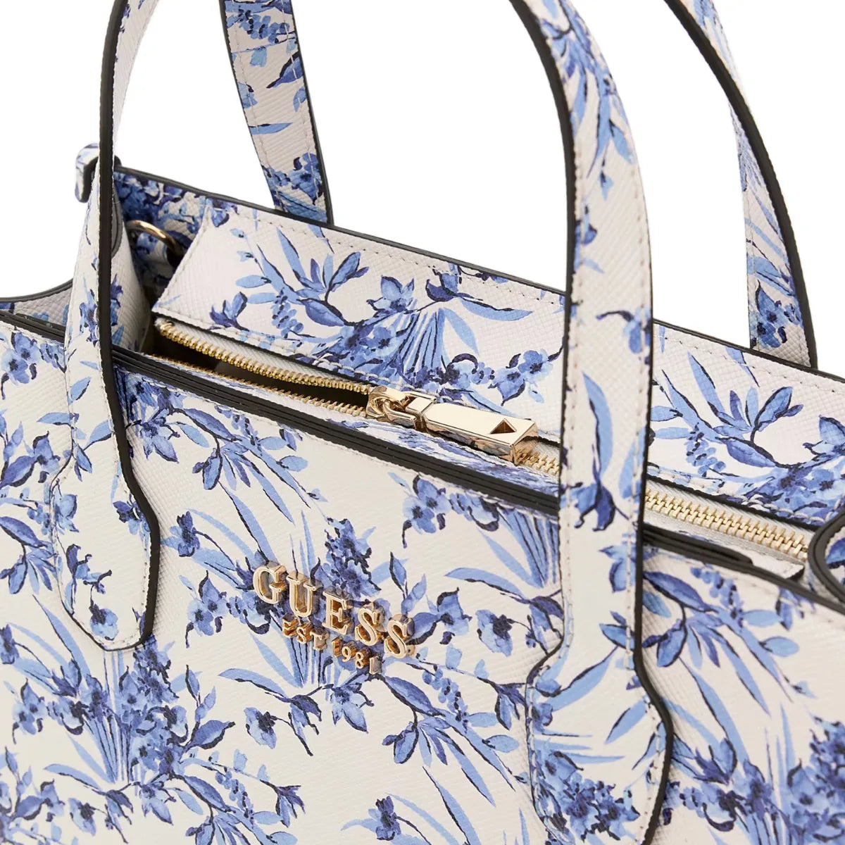 Guess Handbag Guess Silvana 2 Compartment Bag Floral Multi Tote Bag FG866522