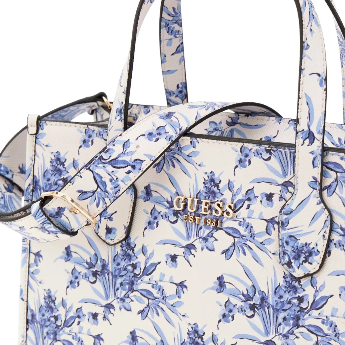 Guess Handbag Guess Silvana 2 Compartment Bag Floral Multi Tote Bag FG866522