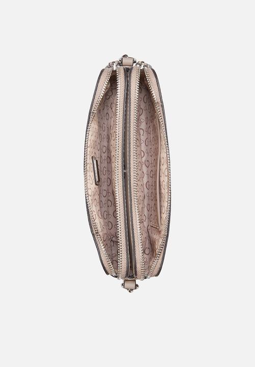 Guess Handbag Guess Tidewood Mini Compartment xbdy-Caramel