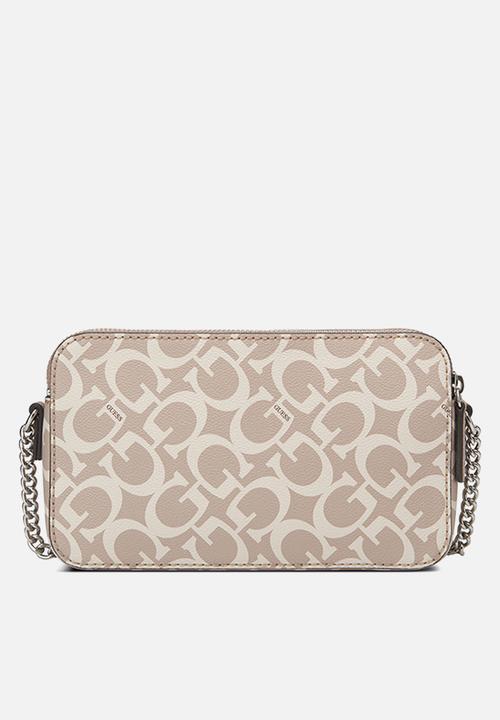 Guess Handbag Guess Tidewood Mini Compartment xbdy-Caramel