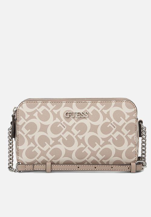 Guess Handbag Guess Tidewood Mini Compartment xbdy-Caramel