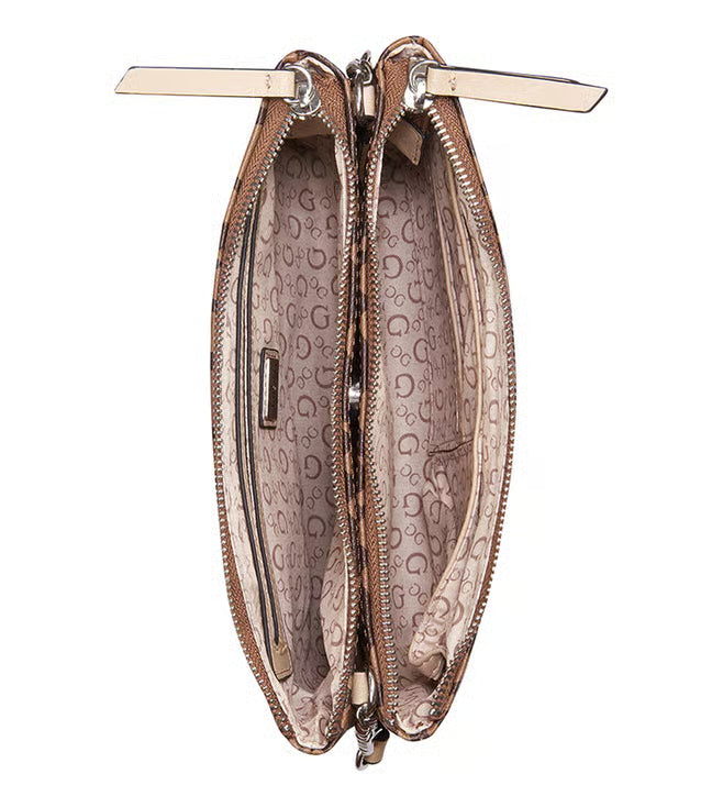 Guess Handbag Guess Tidewood Mini Crossbody Bag Cocoa JJ942976