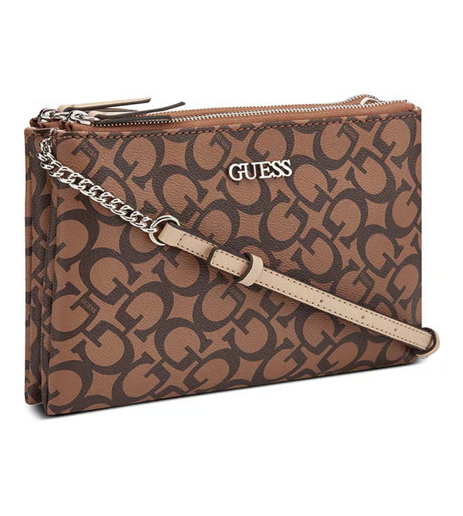 Guess Handbag Guess Tidewood Mini Crossbody Bag Cocoa JJ942976